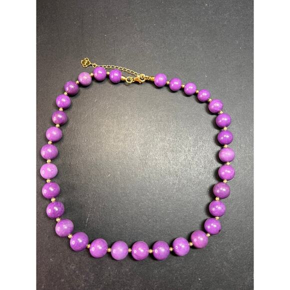 NEW Phosphosiderite graduated beaded necklace in vermeil - Picture 11 of 14